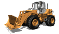 3D-animierter Bagger